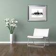 thumbnail image 3 of Trademark Fine Art "Jersey City New Jersey Skyline BG-1" Canvas Art by Marlene Watson, White Matte, Silver Frame, 3 of 4