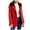 Red, variant on Augper New Women's Parka Mid Length Hooded Winter Warmth Plush Casual Comfortable Cotton Jacket