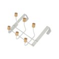 thumbnail image 1 of Youkk Wall Mounted Storage Solution Multi Hook Iron Door Back Hook Hanging Hooks Etc white Six beads, 1 of 6