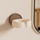 thumbnail image 1 of Ohmyroo Suction Cup Mounted Hair Dryer Holder with Secure Grip, Wall-Mounted Storage Rack for Bathroom or Vanity, 1 of 6