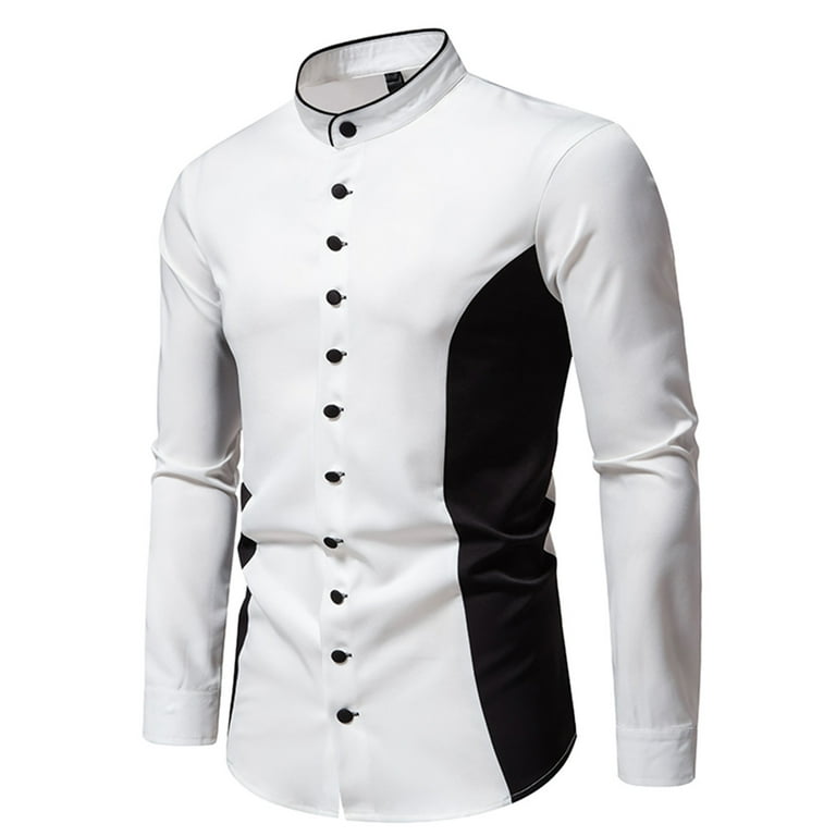 Men's Lightweight Stretch Cotton Dress Shirts Casual Spring