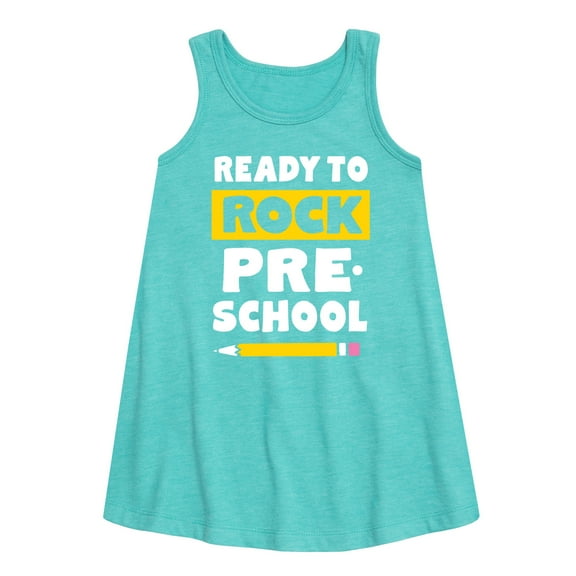 Instant Message - Ready To Rock Preschool - Toddler and Youth Girls A-line Dress
