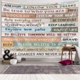 thumbnail image 3 of Rustic Motivational Inspirational Tapestry Wall Hanging Positive Quotes Tapestries Wooden Striped Vintage Farmhouse Tapestry Wall Art for Living Room Dorm Bedroom Home Wall Decoration 60"x40" Inches, 3 of 3