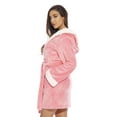 thumbnail image 2 of Just Love Critter Robe Sherpa Trim Velour Robes for Women (Bunny (Velour), Medium), 2 of 3