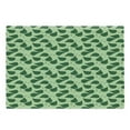 thumbnail image 1 of Leaves Cutting Board, Foliage Pattern Doodle Style Illustration Composition of Nature, Decorative Tempered Glass Cutting and Serving Board, Large Size, Pale Green Fern Green, by Ambesonne, 1 of 1
