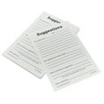 thumbnail image 1 of FixtureDisplays® 25 Sheets Suggestion Cards 4 X 6 Inchs Black comment Cards Suggestion Slips Complaint Cards Feedback Box Cards 22024, 1 of 8