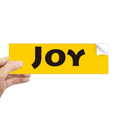 thumbnail image 1 of Joy Word Citation Inspirante Citations Rectangle Autocollant Pare-Chocs Carnet Autocollant de Fenêtre, 1 of 1