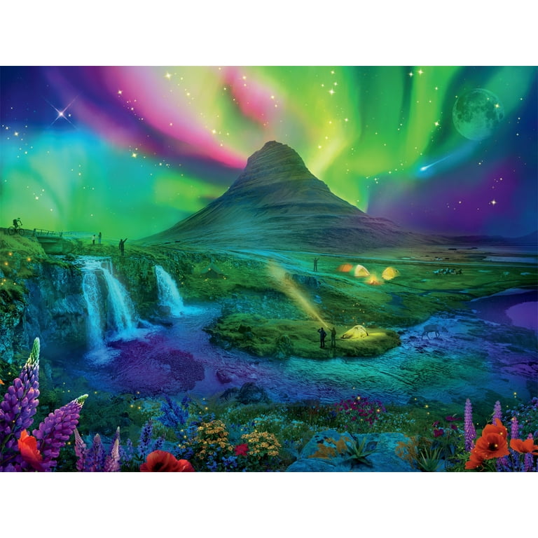 Buffalo Games 750-Piece Stargazing - Enchanted Aurora Interlocking