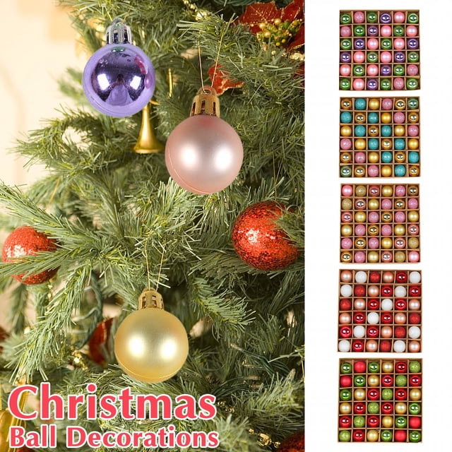 Xihbxyly Colgante de Bola Navideña, Diseño Irrompible, Vibrante Decoración Navideña, Perfecto para Árboles y Coronas, Fiestas y Bodas, Juego de 36 Piezas, Tamaño 30 Mm