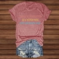 thumbnail image 2 of Trendfront Womens Inspirational Letter Print Tee Graphic T Shirts Casual Crewneck Summer Slogan Tops Fashion Loose Fit Retro Streetwear, 2 of 4