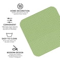 thumbnail image 4 of Bingfone Vintage Green Gingham Leather Drinks Coasters With Set Of 6,Suitable For Home Kitchen,Coffee Cup Coasters Home Gift, 4 of 9