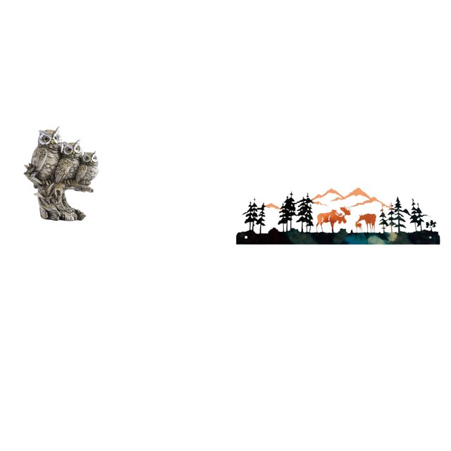 Escultura Moderna De Búho Y Ciervo, Adorno Para Colgar En La Mesa Y La Pared, Ideal Para Sala De Estar, Oficina, Jardín, Valla, Porche, Decoración Interior Y Exterior.