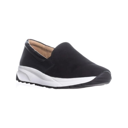 Womens naturalizer Selah Slip On Sneakers, Black Suede, 4 US / 34 EU