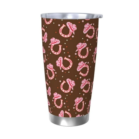 

Ocsxa Cool Cowgirl Pattern 20oz Travel Coffee Mug with Flip Lid Stainless Steel Insulated Insulated Coffee Mug Thermal Cup with Splash Proof Sliding Lid-Without Straw
