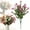 E, variant on Clearance Under $3 Artificial Flower Faux Floral Bush Plastic For Living Room Vase Filler Wedding Arch Arrangement (E) (1Pc)