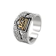 thumbnail image 6 of Mens Horus Anubis Ring Ancient Egyptian Pharaoh Design Adjustable Copper Ring Vintage Distressed Eye Of Horus Symbol, 6 of 10
