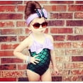 thumbnail image 4 of Maillot de Bain d'Été pour Tout-Petites Filles Enfants Mermaid Plage Bikini Monokini, 4 of 6