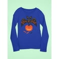 thumbnail image 3 of Bat With Pumpkin Long Sleeve Toddler - Toddler Long Sleeve Tee, 3 of 4