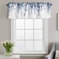 thumbnail image 3 of Spring Window Valance for Kitchen, Watercolor Dark Blue Eucalyptus Leaves Botanical Plant Rod Pocket Short Curtain for Small Windows, Light Filtering Decorative Valance, 42 x 18 Inch, 1 Panel, 3 of 9