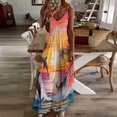 thumbnail image 2 of Sunset Jumping Dolphin Sleeveless Dress Women's Luxury Party Dress Birthday Dresses for Women, 2 of 6