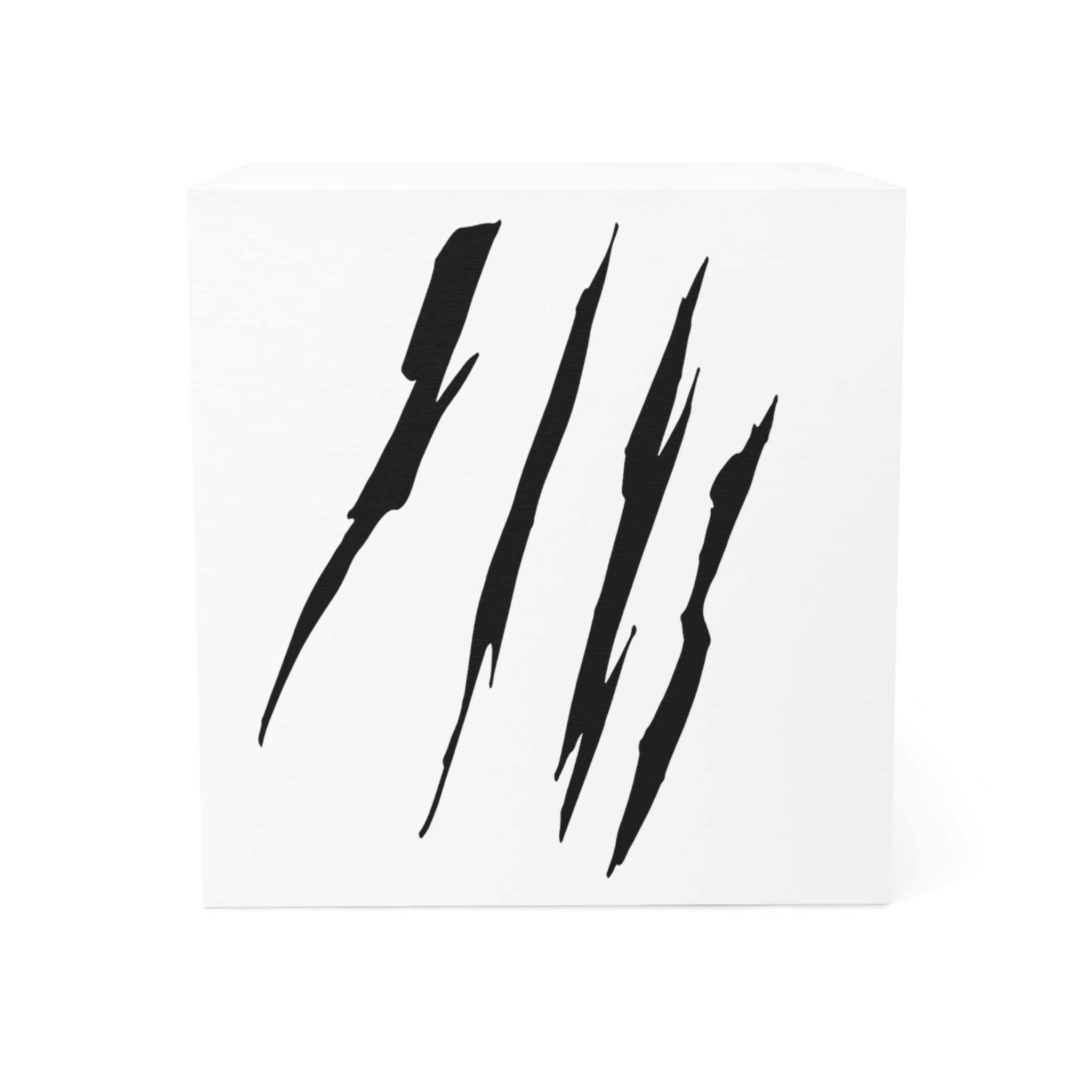 Effete Feline Claw Marks Scratch Note Cube