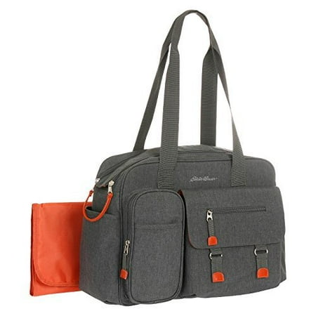 Ed Bauer First Adventure Benson Duffle Diaper Bag Grey Orange Ed Bauer First Adventure Benson Duffle Diaper Bag Grey Orange