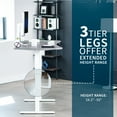 thumbnail image 4 of VIVO Electric 63" x 32" Stand Up Desk, Dark Gray Table Top, White Frame, 4 of 8