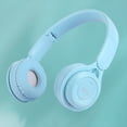 thumbnail image 2 of Diadema Auriculares Bluetooth Y08 Auriculares Inalámbricos Bluetooth Auriculares Portátiles Plegables para Niños Azul, 2 of 5