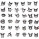 thumbnail image 4 of Kawaii Stickers 200pcs Cartoon Stickers Cute Wind Notebook Stickers Guitar Stickers My Melody Stickers - -, 4 of 4