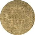 thumbnail image 1 of Ahgly Company Indoor Round Persian Brown Bohemian Area Rugs, 7' Round, 1 of 4