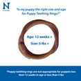 thumbnail image 6 of N-Bone Puppy Teething Rings for Puppies, Edible Puppy Chew Rings, Teething Relief for Puppies, Natural Puppy Chews, Soft Puppy Chews, Peanut Butter Flavor, 6-rings Bag x 3, 18 Count, 21.6 oz, 6 of 18
