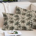 thumbnail image 2 of Vintage Palm Tree Throw Pillow Cover 16 x 24 Inch Decorative Pillow Cover Summer Tropical Botanical Burlap Lumbar Pillowcase Seasonal Rectangle Cushion Case for Couch Sofa Bed Living Room, 2 of 9