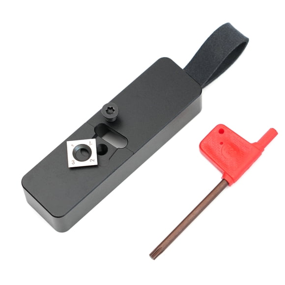 TFixol Compact Aluminum Edge Trimming Planer for Woodworking with Rotating Blades and T20 Wrench - Ideal for Solid Wood and Eco Boards