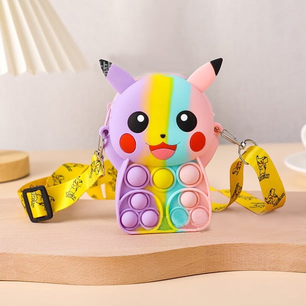 Unicornio Pop juguetes antiestrés silicona Push Pop bolsa de burbujas unicornio bandolera Reliver autismo bolso monedero para niños Tan Jianjun unisex