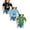 Blue 1PCS & Black 1PCS & Green 1PCS, variant on XEGLSBU 3 Pack Kids Girls Cute Graphic Print Summer Round Neck Short Sleeve Tee Casual T-Shirt (Size 9-10 Years)