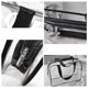 thumbnail image 4 of Bolsa de cosméticos transparente Air, bolsa de plástico para artículos de tocador de viaje, cubos de embalaje resistentes al agua con cierre de cremallera y asas de transporte para mujeres y hombres,, 4 of 8