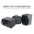 thumbnail image 4 of Felt Storage Basket Desktop Foldable Felt Basket Storage Box Open Storage Bin Laundry Hamper with Handles Snack Cosmetic Organizing Box for Cabinet Office, 4 of 9