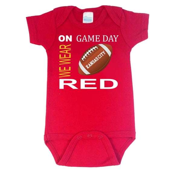 Future Tailgater On Gameday Baby Bodysuit for Kansas City Fans - Red