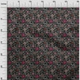 thumbnail image 3 of oneOone Cotton Poplin Twill Black Fabric Asian Suzani Quilting Supplies Print Sewing Fabric By The Yard 56 Inch Wide, 3 of 5