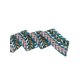 thumbnail image 3 of INSPIRAR CHIC Bufandas Elegantes de Doble Cara para Mujeres, Puntas Delgadas, Color Verde Teal, 3 of 5