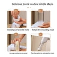 thumbnail image 1 of Electric Noodle Maker Handheld Pasta Machine with 6 Molds,B, 1 of 5