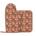 thumbnail image 2 of Honeii Cartoon Pigs patten Oven Mitts and Pot Holders Sets, Baker Oven Mitts, Mittens for Kitchen Decor, Baking Lover over Gloves Gifts, 2 of 7