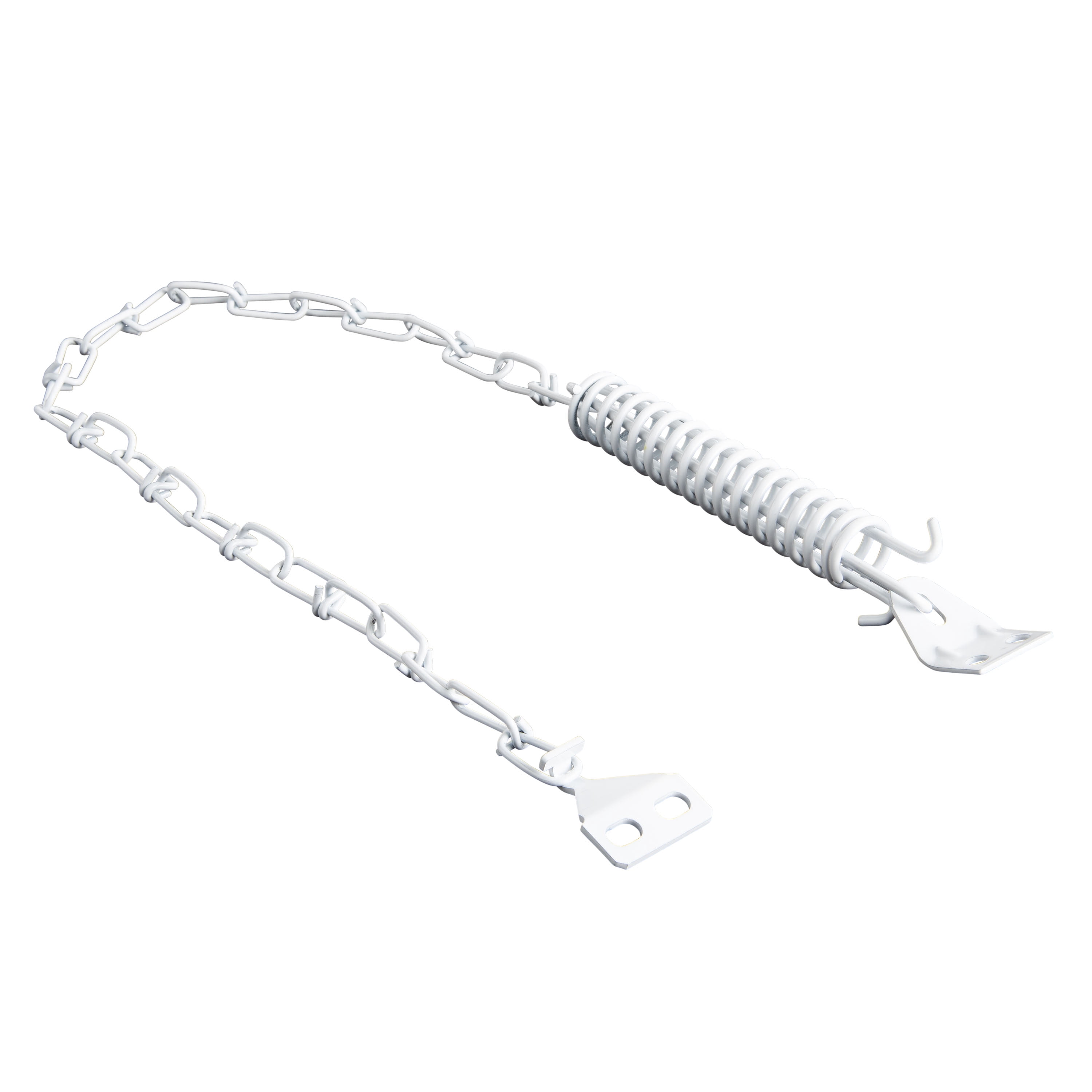 Wright Products Steel Screen and Storm Door Chain Stop, White