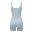 thumbnail image 5 of BYHONG Women's Casual Camisole Bodybuilding Bodysuit Solid Color Maternity Bodybuilding Bodysuit Blue XXL, 5 of 5