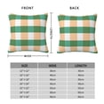 thumbnail image 4 of YFYANG Square Decorative Throw Pillow Case (Without Pillow Insert), Green Striped Plaid Bedroom Sofa Car Cushion Cover, 18"x18", 4 of 9