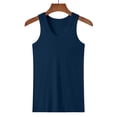 thumbnail image 5 of Eltusu Men's Gym Tank Tops, Tight Muscle Basic Summer Sleeveless Shirts Navy Size 5XL, 5 of 7