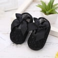 thumbnail image 2 of Infant Baby Girls Princess Bowknot Soft Sole Cloth Crib Shoes Sneaker, 0-18M, 2 of 5