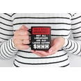thumbnail image 2 of Public Service Announcement: Not All Librarians Are Old Ladies Saying Shhh Funny Humor, Black 11oz Ceramic Mug, 2 of 5