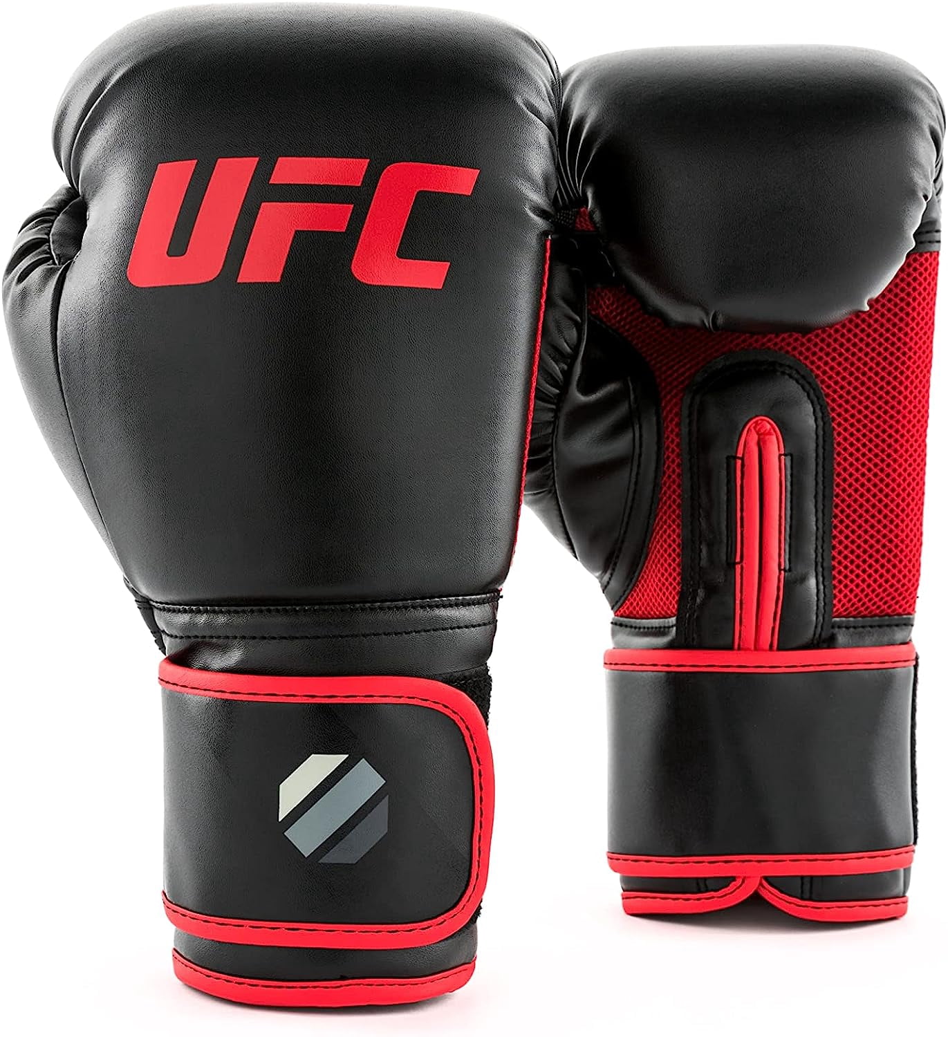 UFC Youth Vanquish Training Gloves - 10oz, Black - Beginner Level MMA & Boxing Gloves with Multi-Layer Foam Padding, 360 Strap, and Breathable VaporVent Mesh Palm