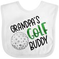 thumbnail image 3 of Inktastic Grandpa's Golf Buddy with Golf Ball Boys or Girls Baby Bib, 3 of 4